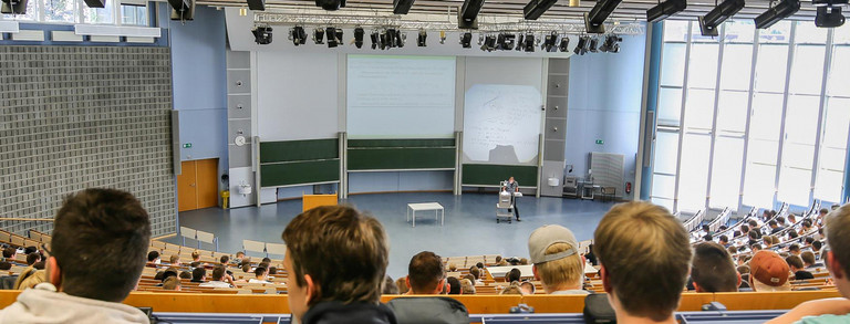 A lecture in the Audimax